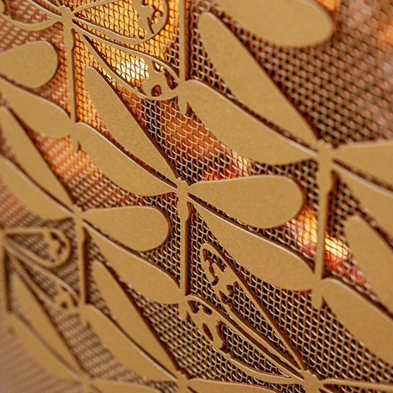 Dragonfly Diamond Fireplace Screen For Sale at 1stDibs