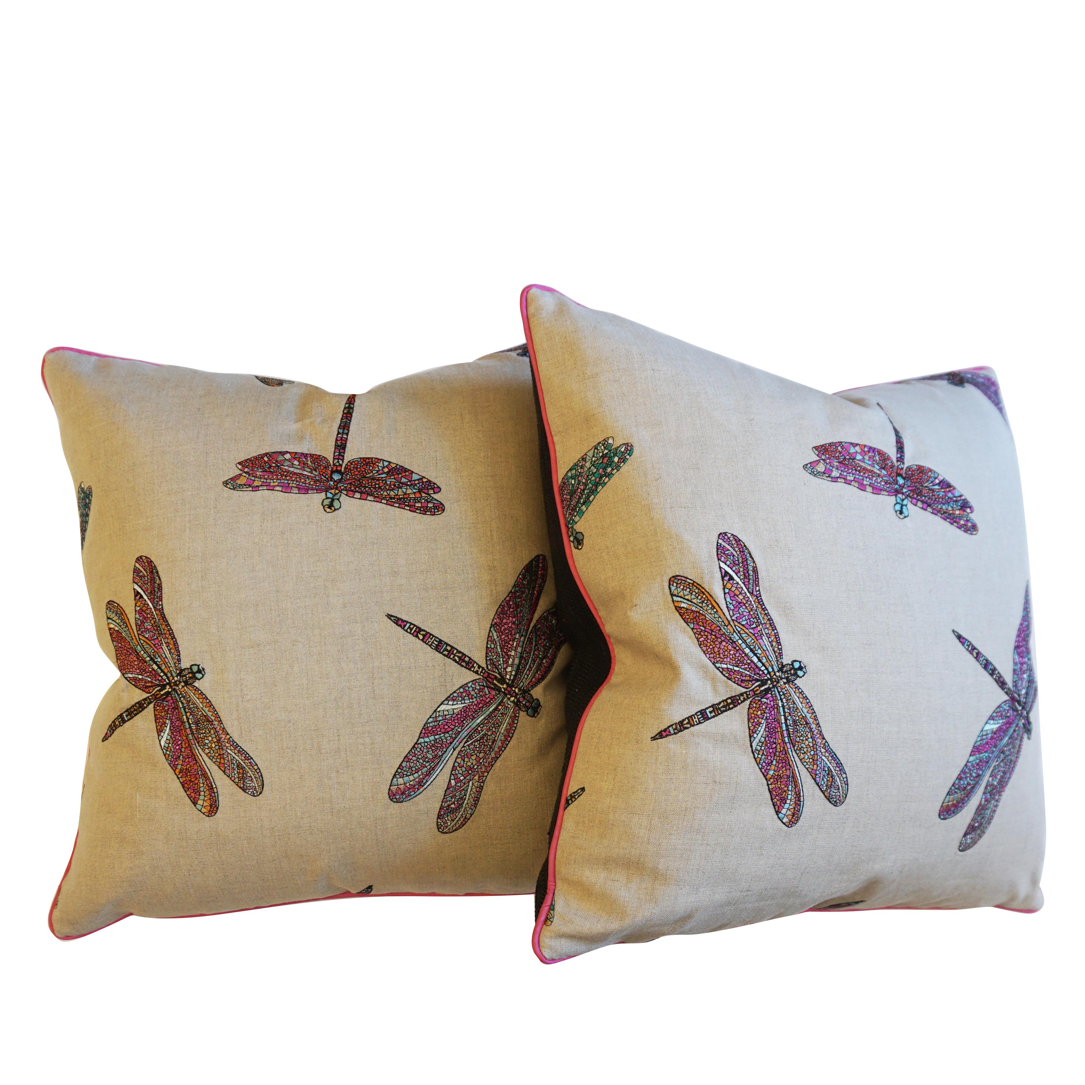 dragonfly pillows