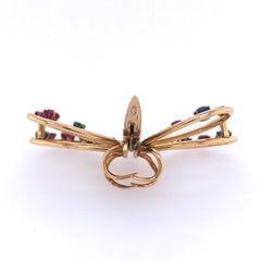 Dragonfly Gem-Set Sweater Clip Brooch
