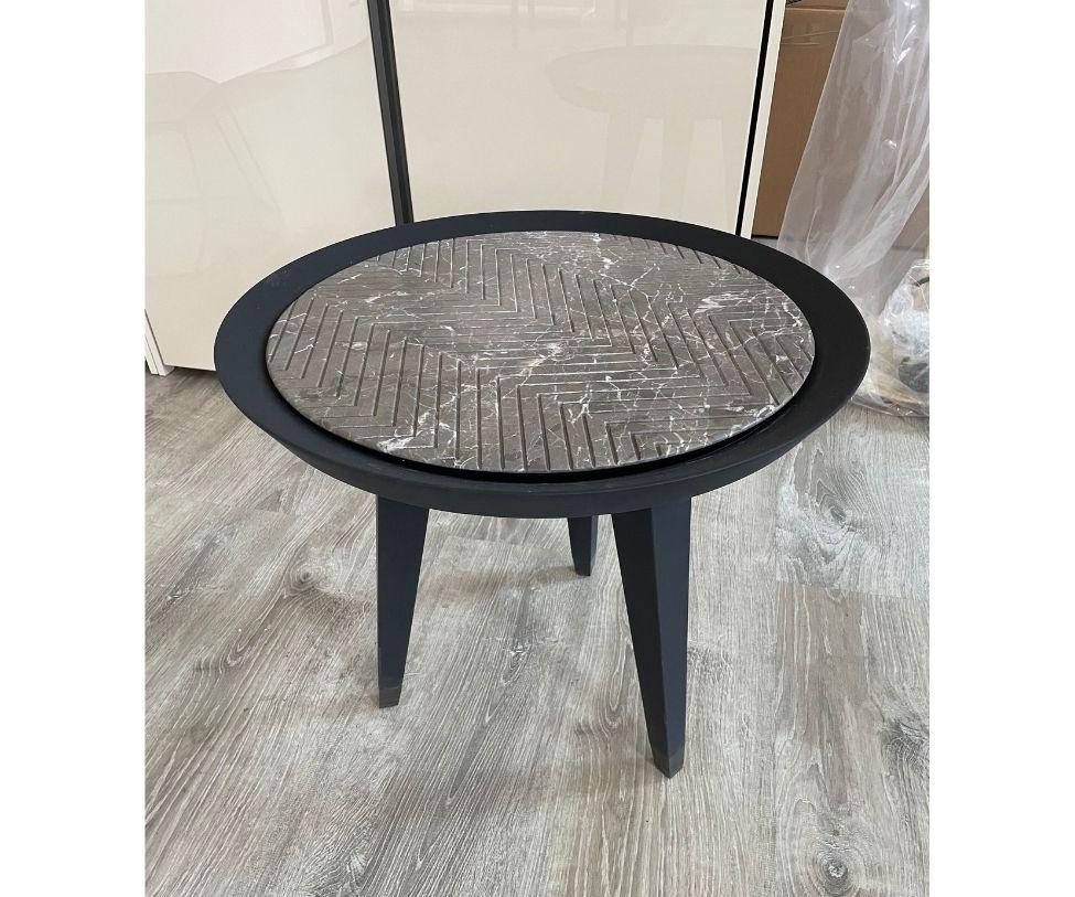 Designed By CPRN Homood

Dragonfly is a coffee table or side table with marble top and velvet lacquered base. 

Finishes: MEDIUM TABLE LACQUERED LEGS BLACK VELVET , MARBLE TOP SKY GREY - CHEVRON CUT