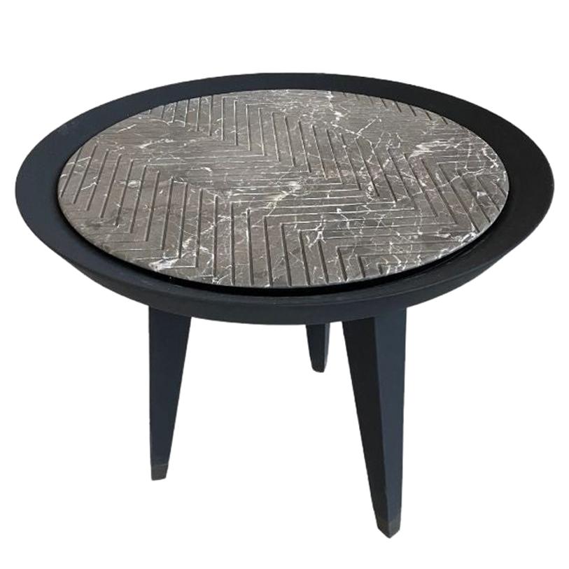 Floor Sample Dragonfly Marble Side and Coffee Table Designed By CPRN Homood