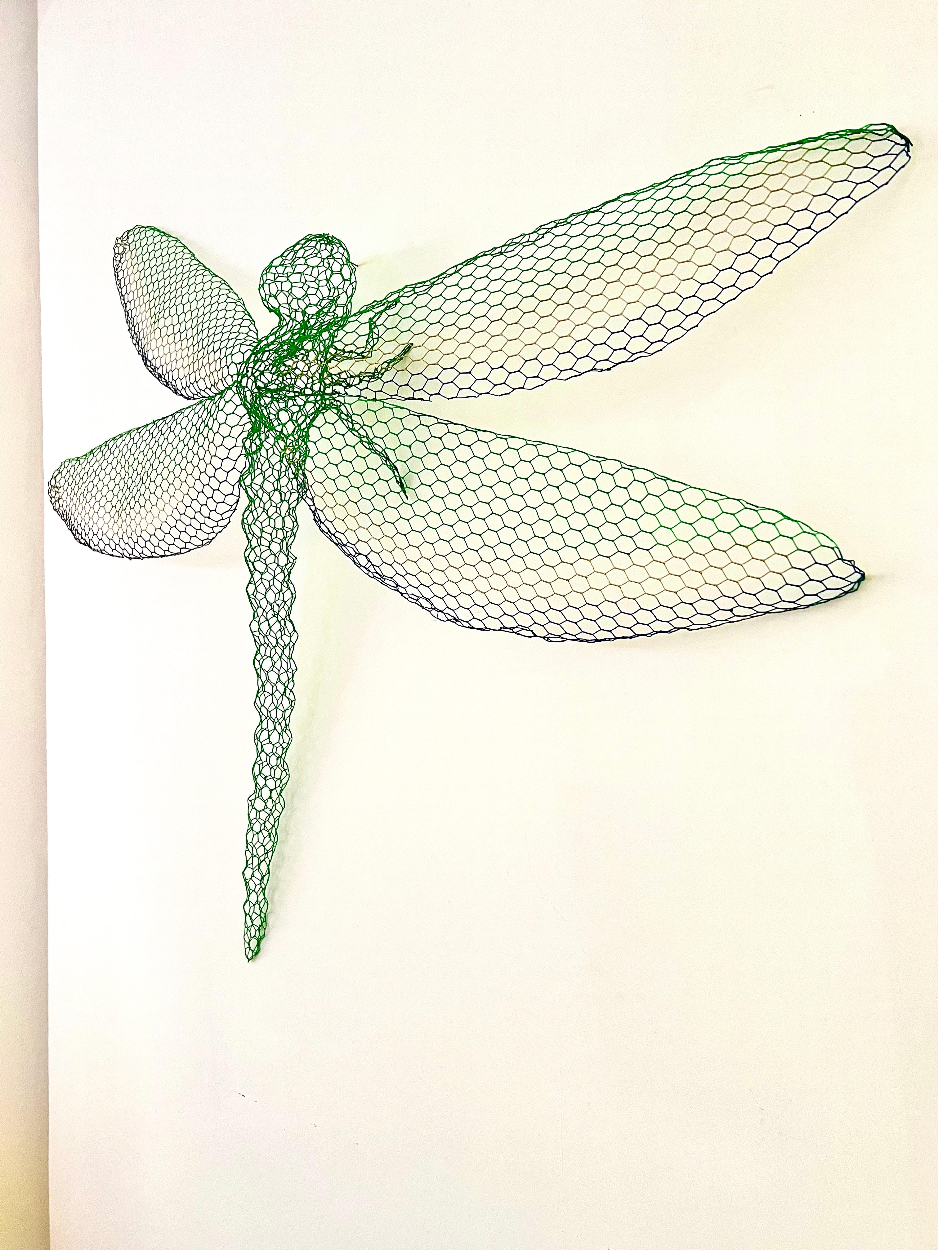 italien Sculpture « Dragonfly » en maille de fil métallique de Benedetta Mori Ubaldini en vente