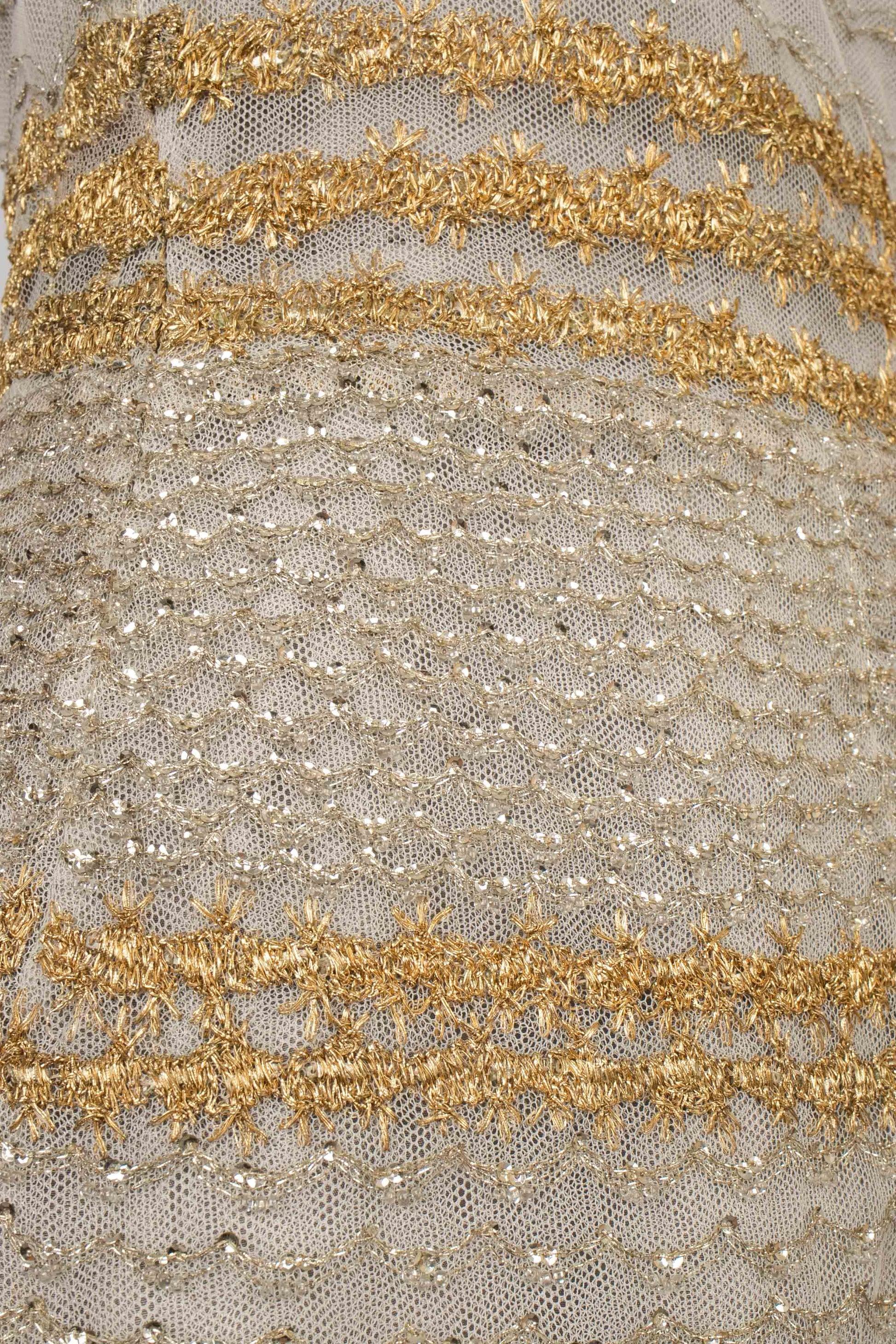 Dragoni Venezia Vintage Tulle Dress Haute Couture, 1950s For Sale 2