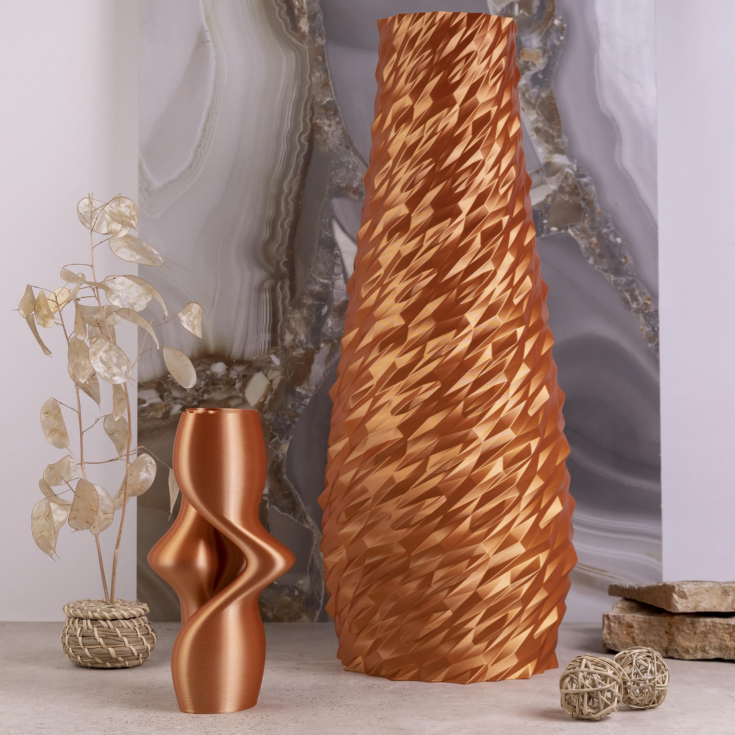 Dragonskin, Copper Contemporary Sustainable Vase-Sculpture For Sale 2