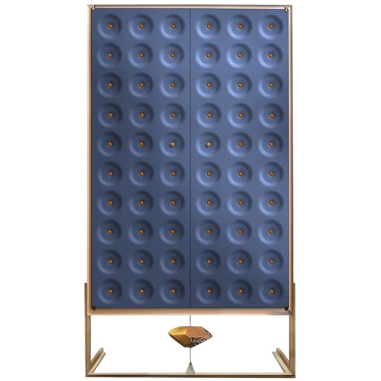 Drake Blue Cabinet by Giuliano Cappelletti and Kyoji Nagatani For Sale