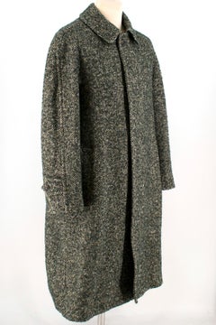Drakes' Men's Tweed Wool Coat	Size 40