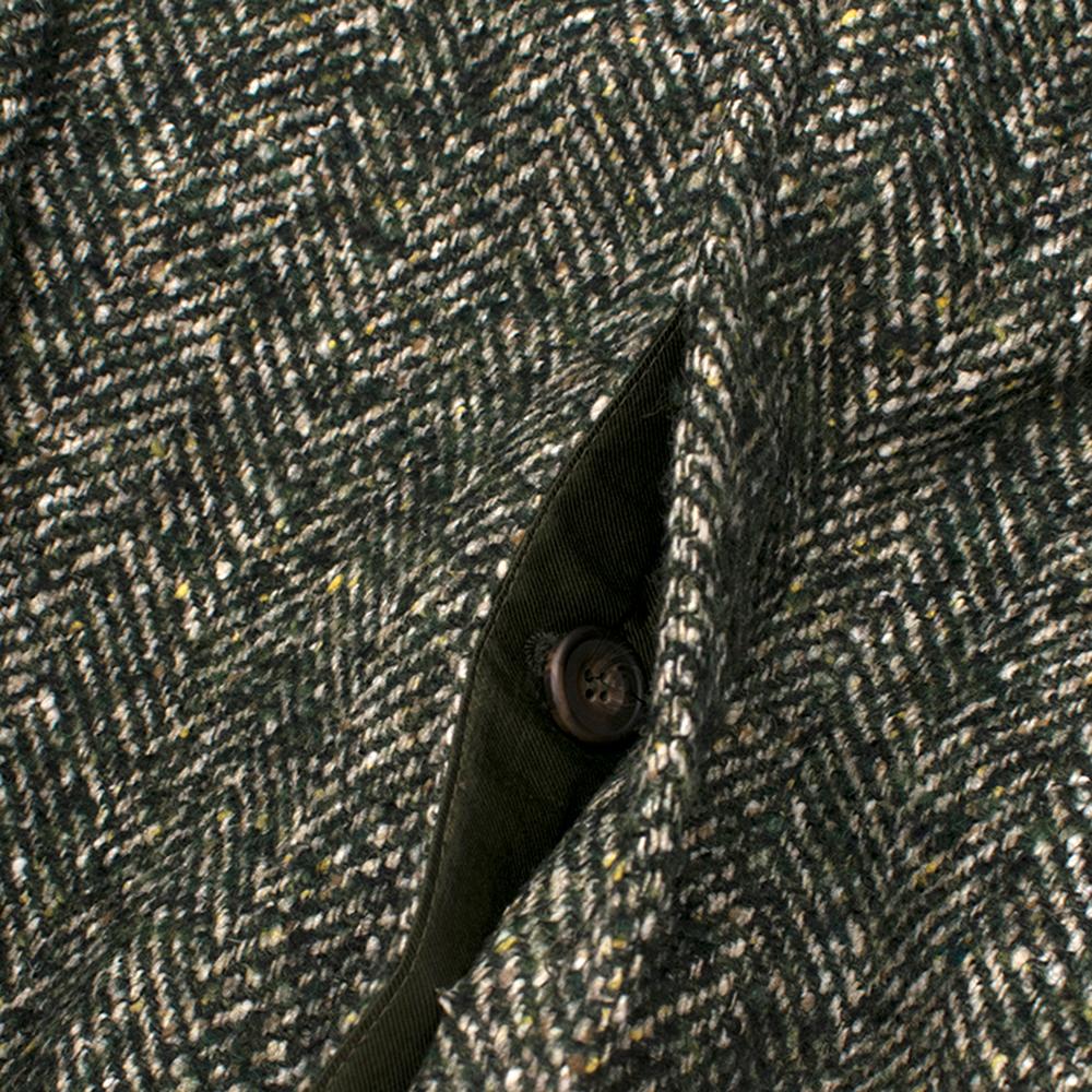 Drakes' Men's Tweed Wool Coat	Size 40 1