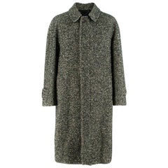 Drakes' Men's Tweed Wool Coat	Size 40