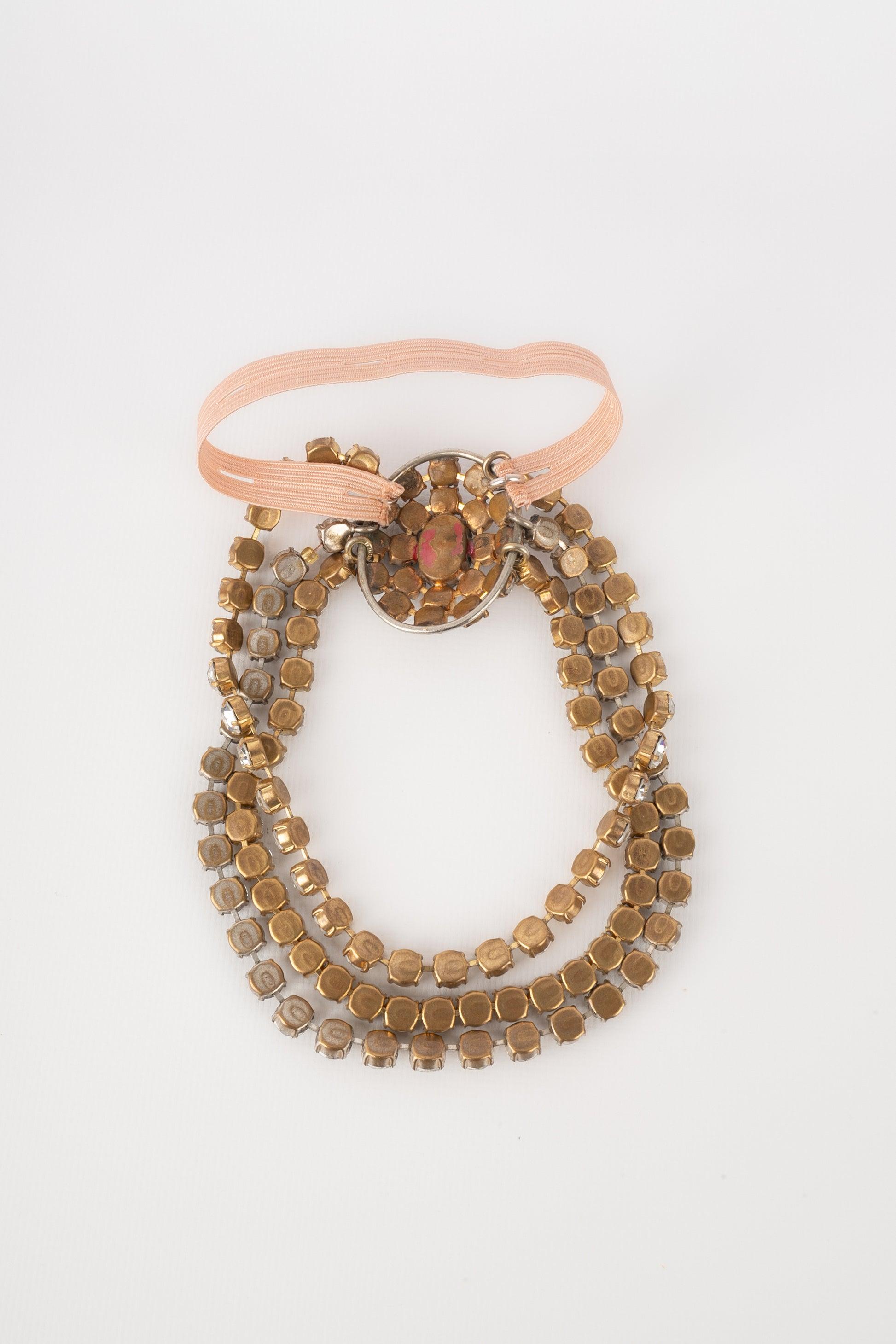 De las mujeres Brazalete Drama con brillantes y cabujones nacarados, años 20 en venta