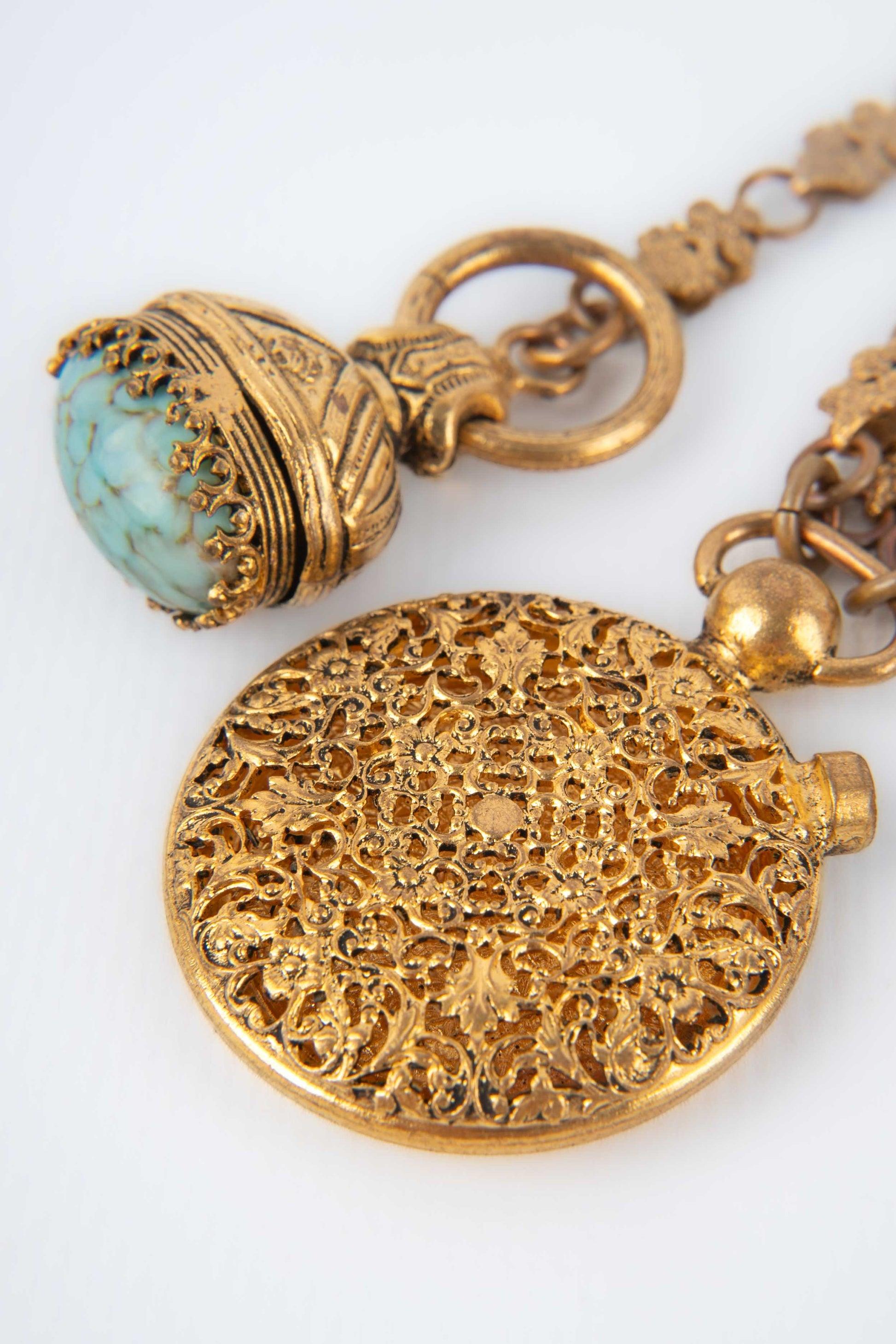 Drama Pendant Brooch Holding Charms For Sale 1