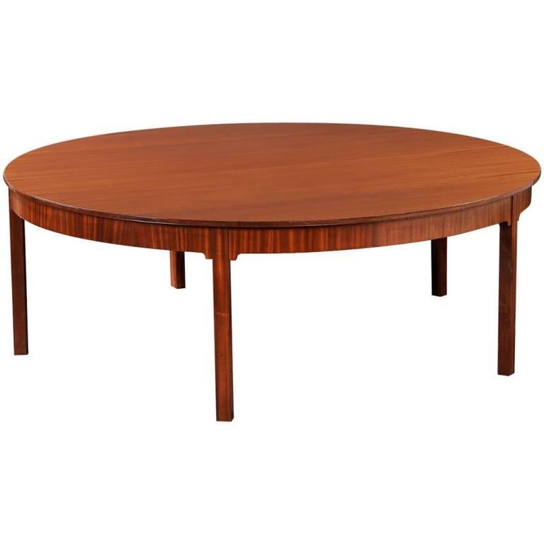 Scandinavian Modern Dramatic 1930s Mahogany Dining Table by Kaare Klint For Sale