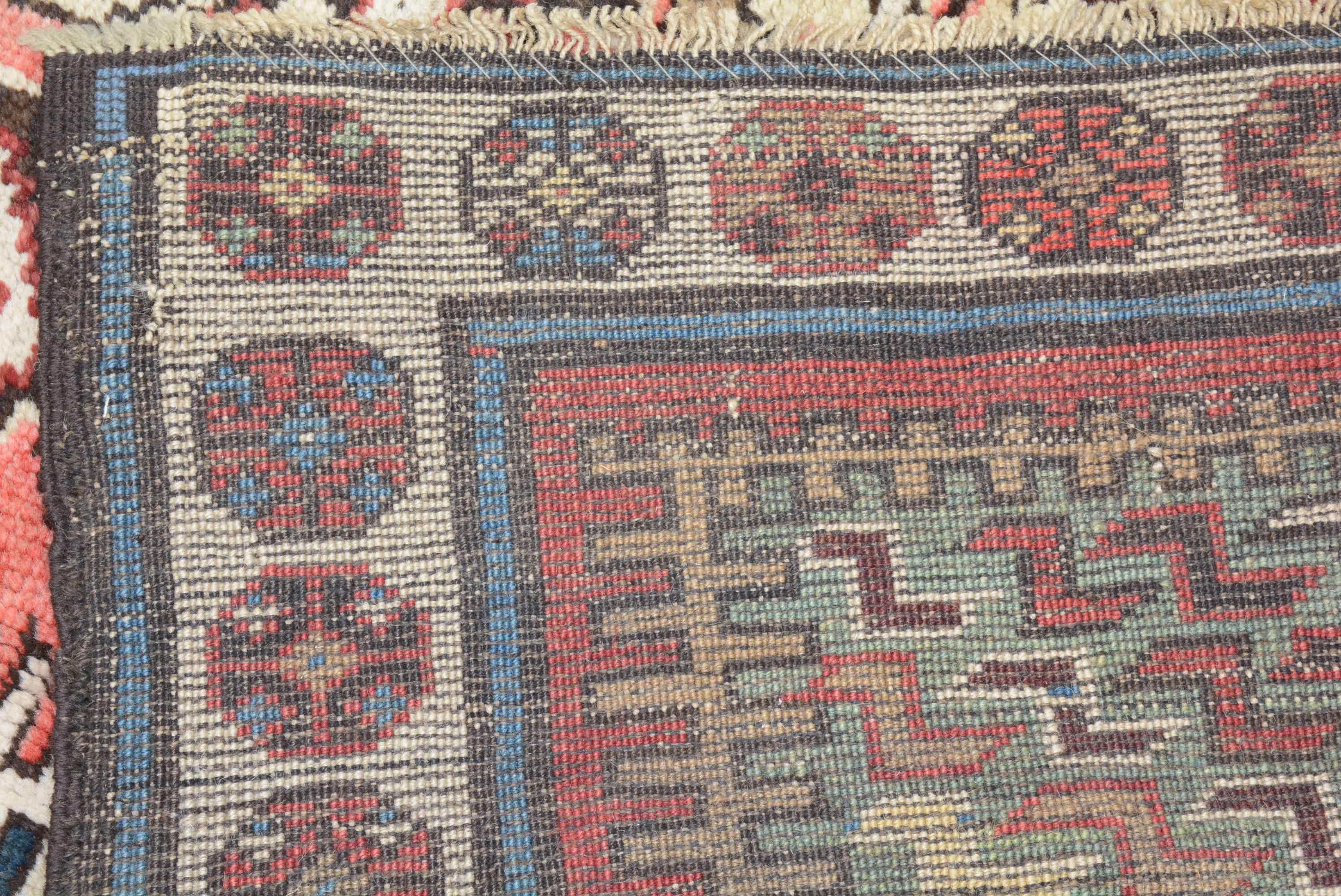 Dramatic Antique Caucasian Karabagh Rug For Sale 4