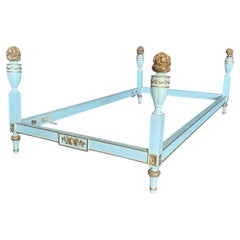 Dramatic French Louis XVI Painted Daybed or Twin Size Single Bed