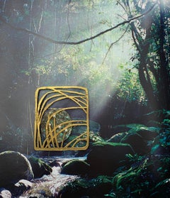 Dramatic Gubelin 1960's Gilbert Albert 18K Yellow Gold Abalone, Pearl Brooch