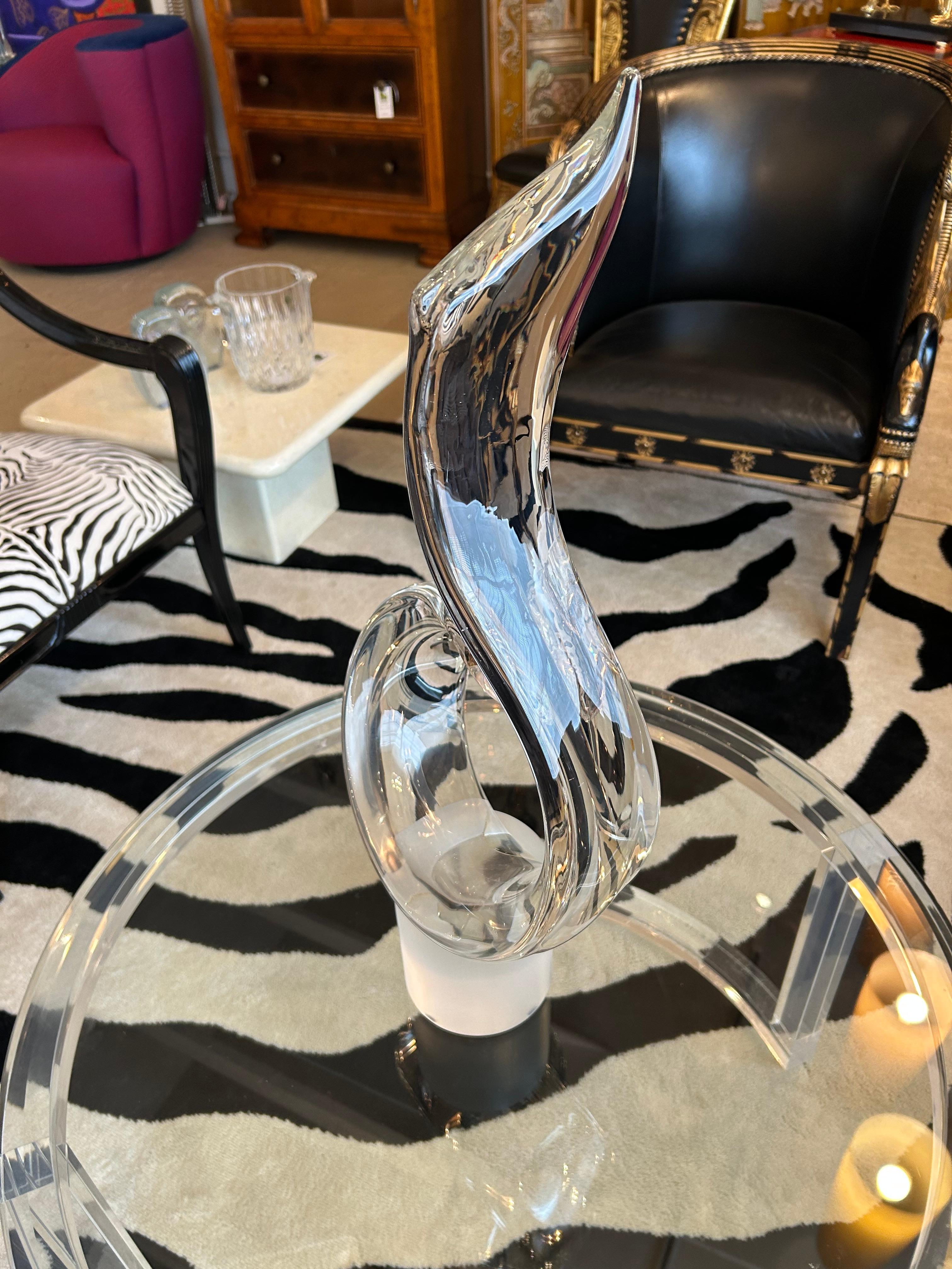Dramatische Murano Glas Abstrakte Skulptur Dante's Flamme (Moderne) im Angebot