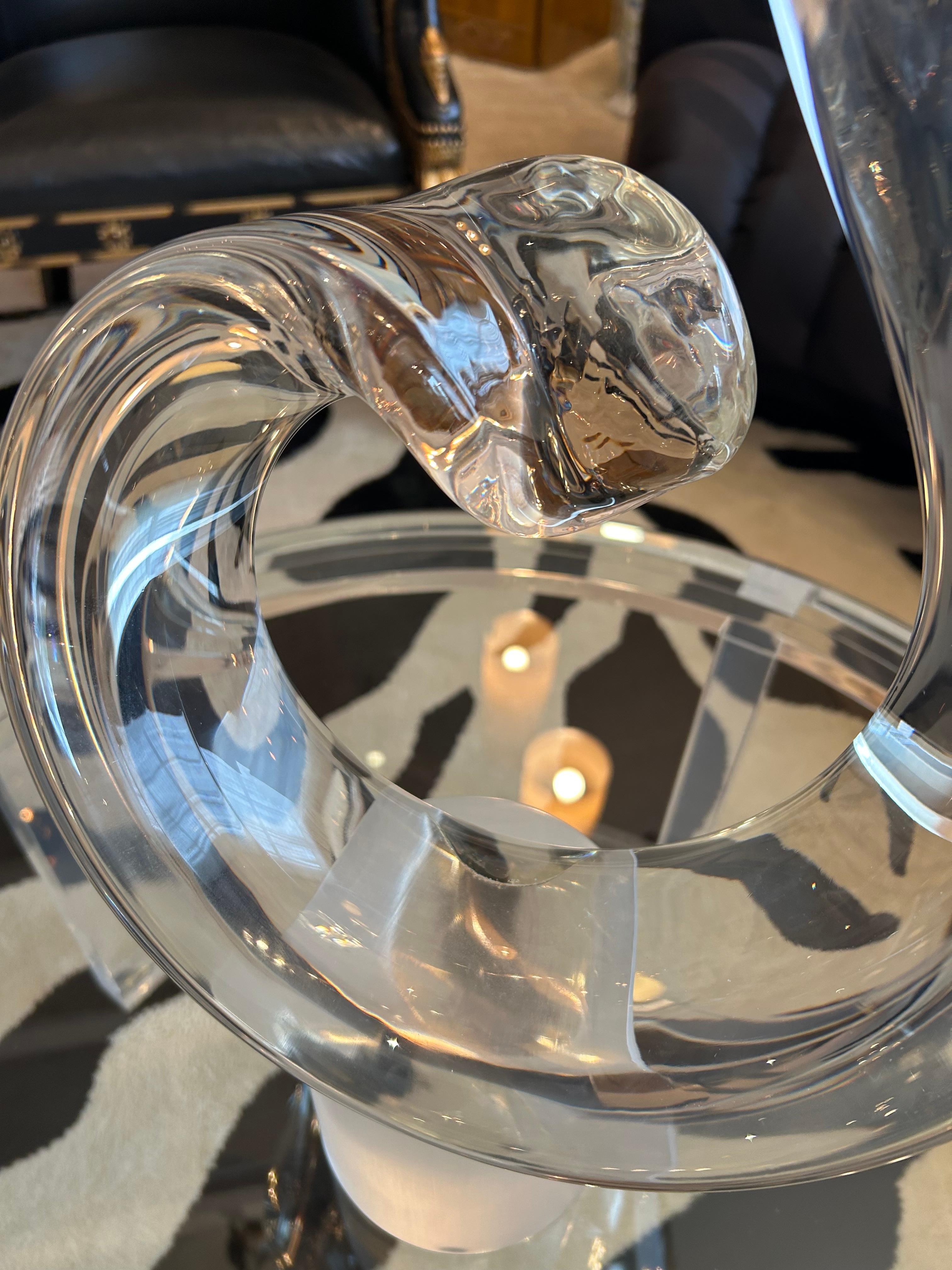 Dramatische Murano Glas Abstrakte Skulptur Dante's Flamme (Italienisch) im Angebot