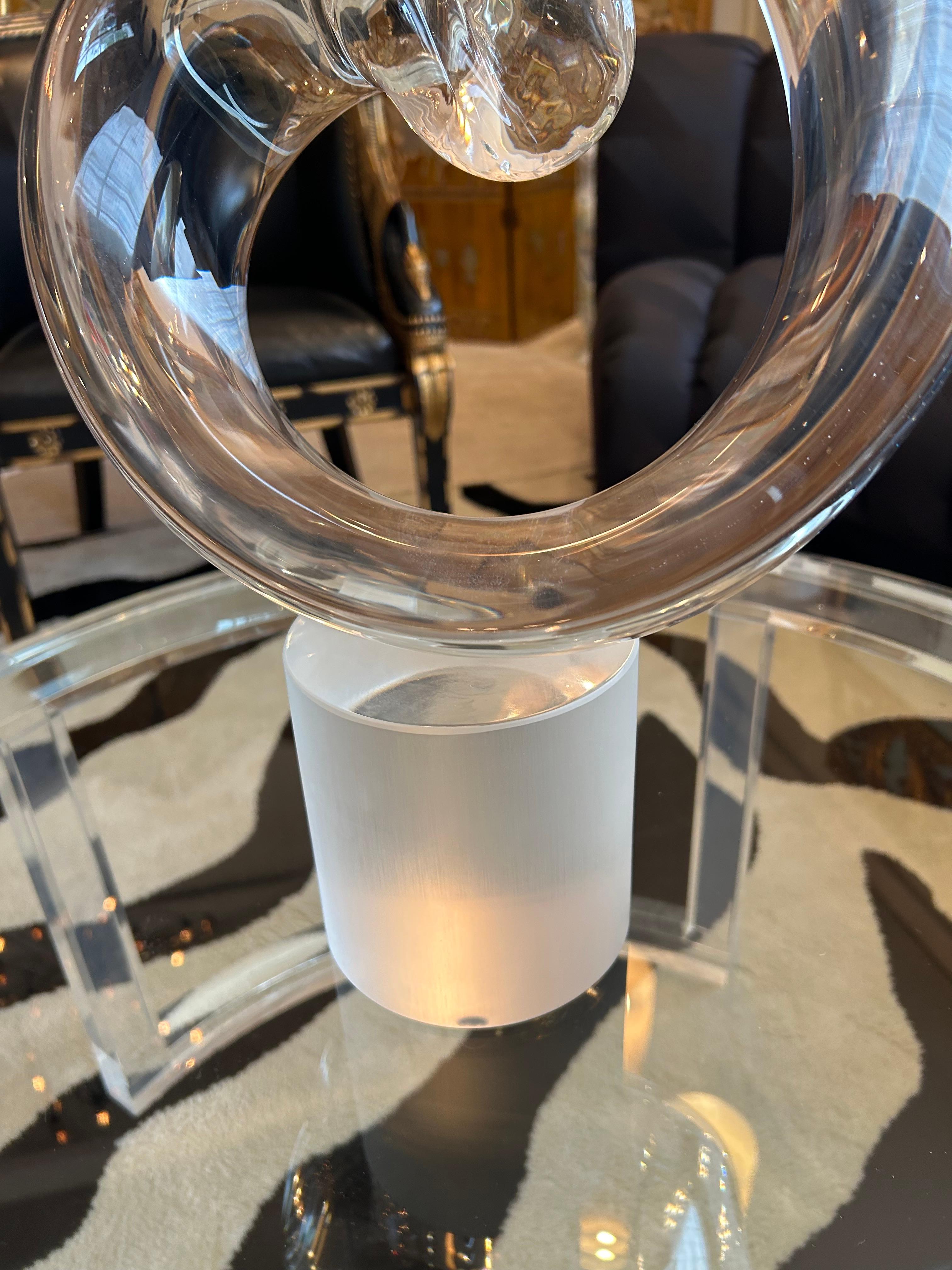 Dramatische Murano Glas Abstrakte Skulptur Dante's Flamme im Zustand „Gut“ im Angebot in Hopewell, NJ