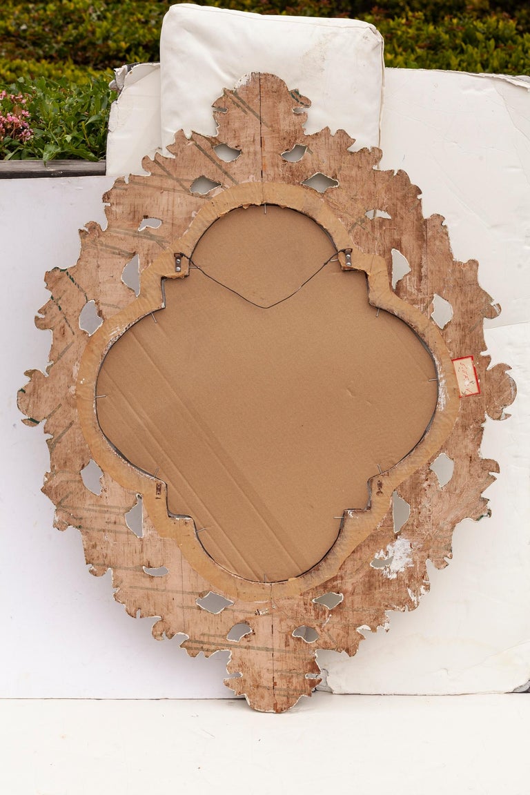 Dramatic Ornate Italian Large Entry Mirror For Sale at 1stDibs