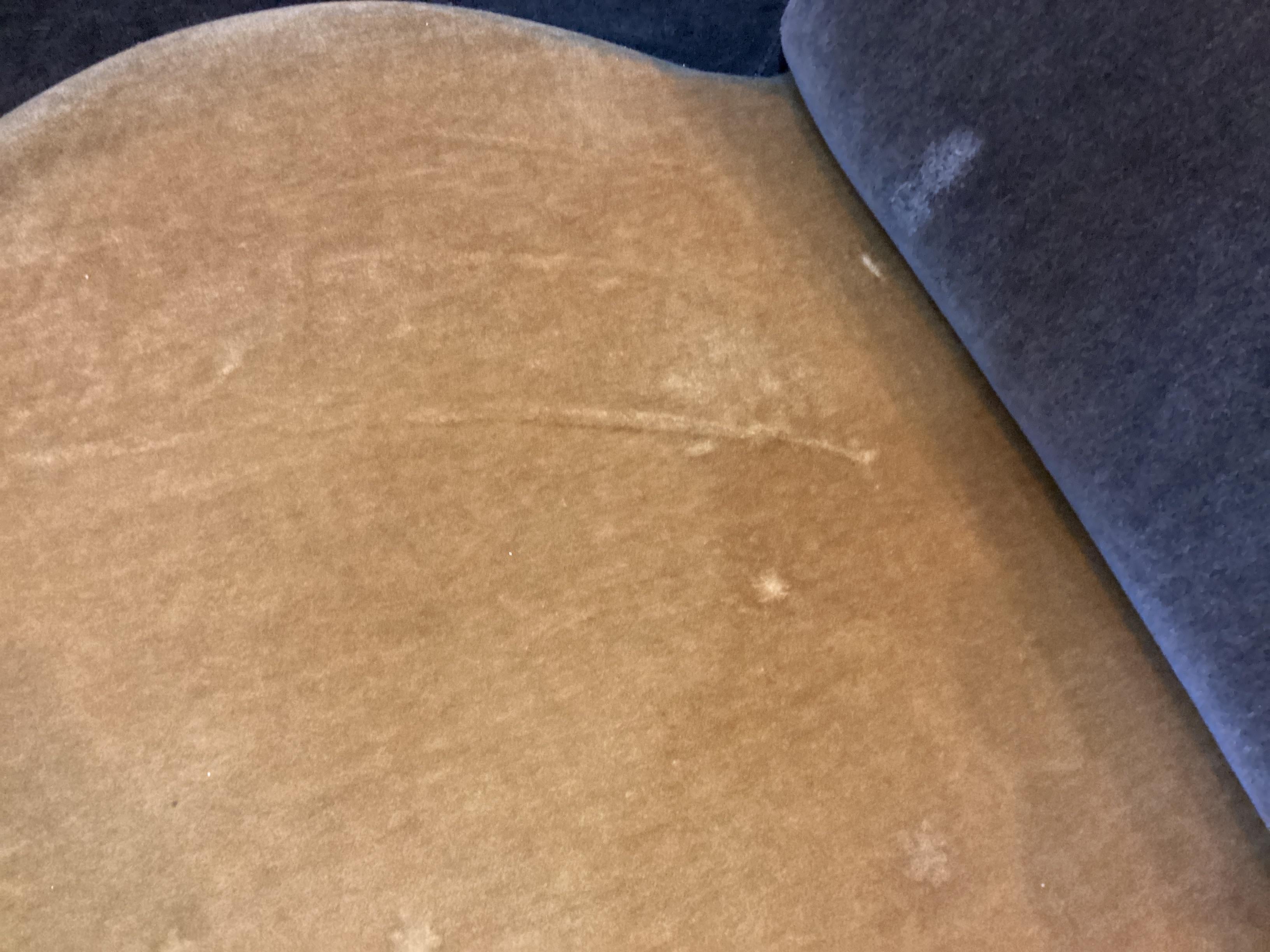 Dramatic Pair of Mid Century Style Mohair Club Chairs for Restoration For Sale 7