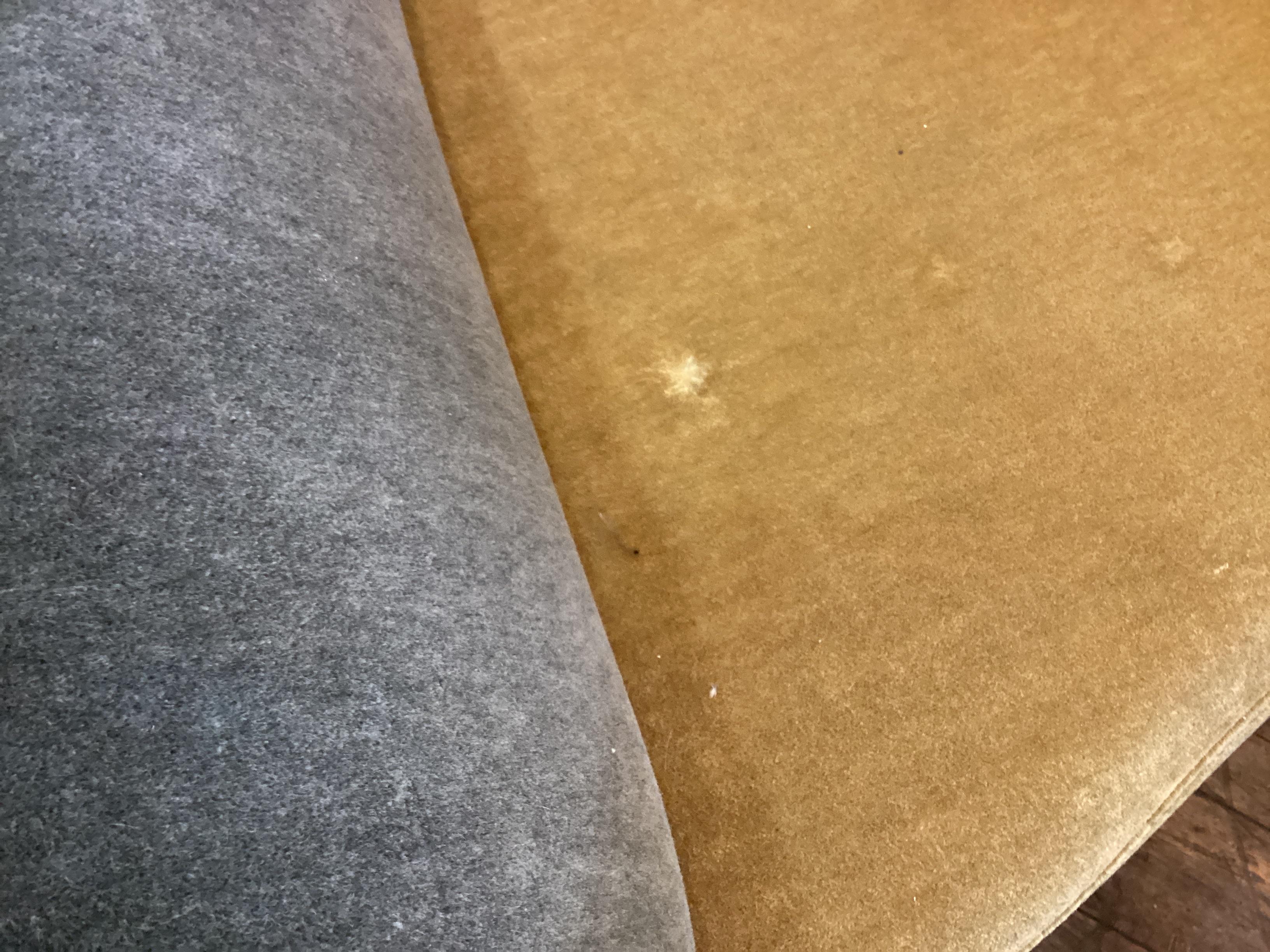 Dramatic Pair of Mid Century Style Mohair Club Chairs for Restoration For Sale 9