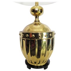Dramatic Parzinger Style Brass Mid-Century Lamp