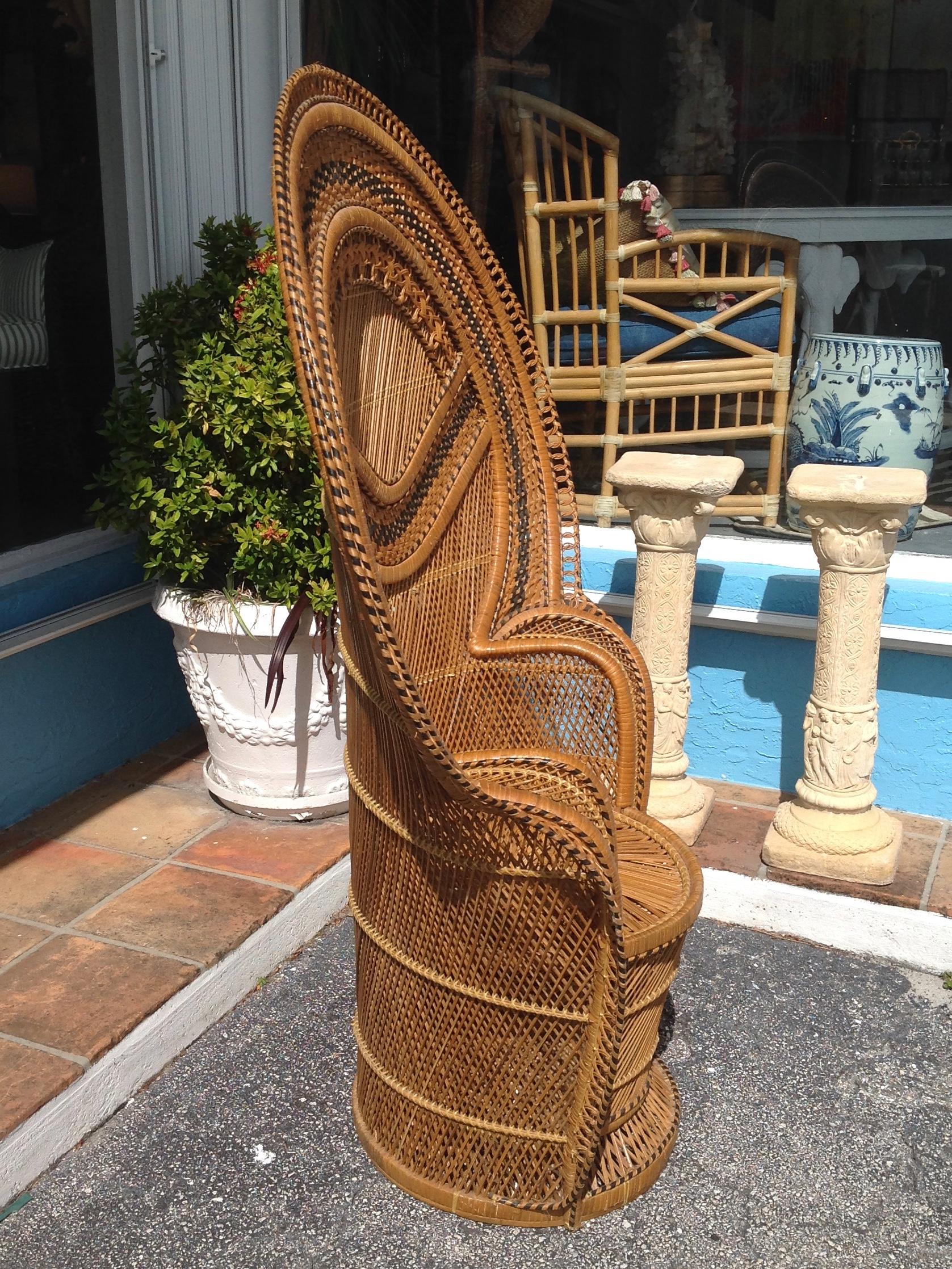 Dramatic Peacock Chair In Good Condition In West Palm Beach, FL