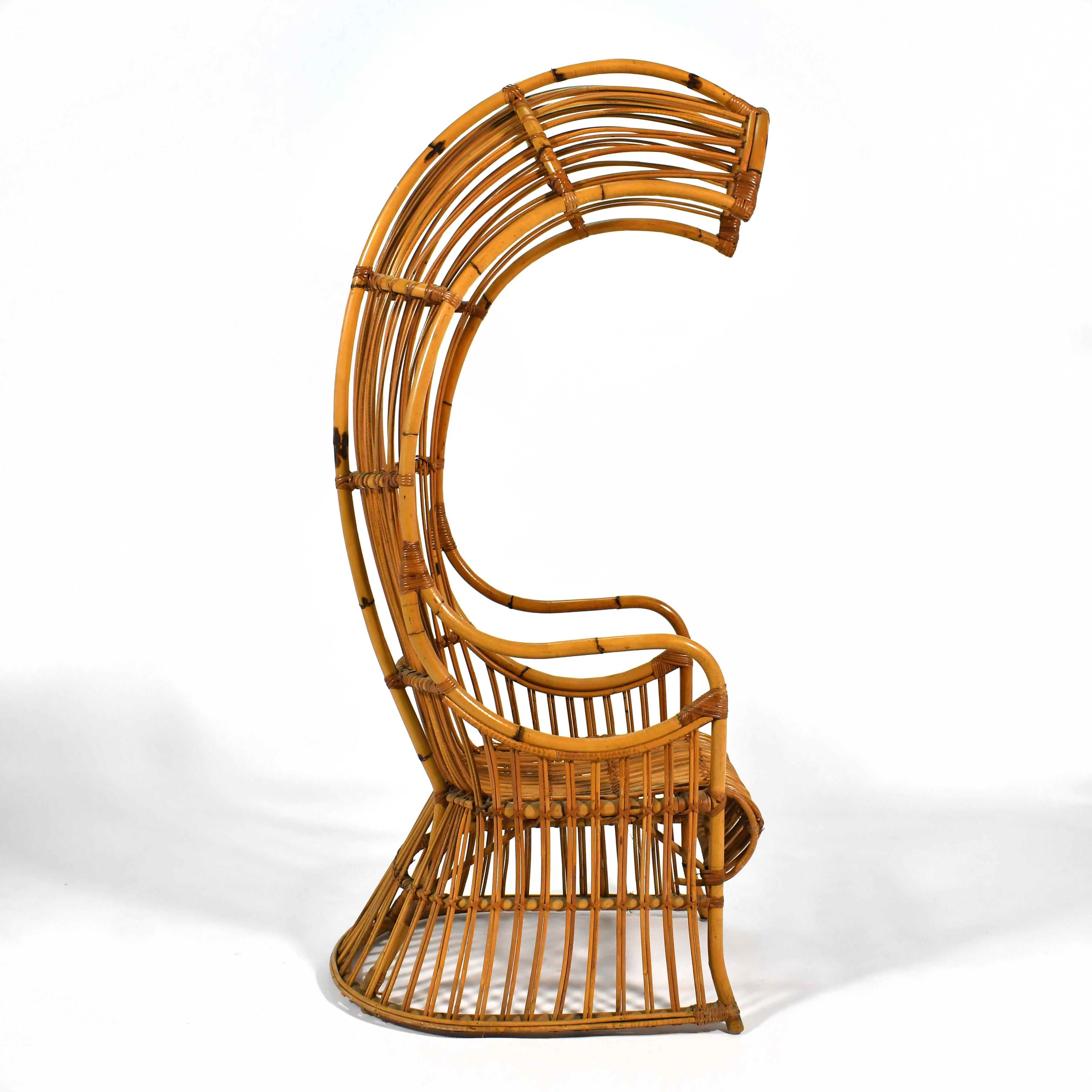 Silla de ratán con dosel Moderno orgánico en venta