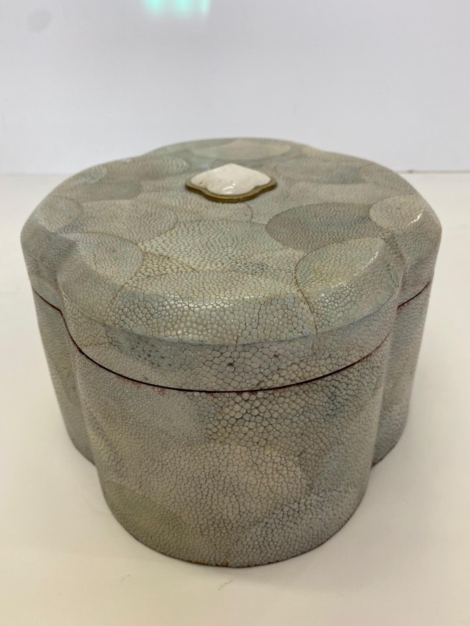 Philippine Dramatic Shagreen Lidded Treasure Box