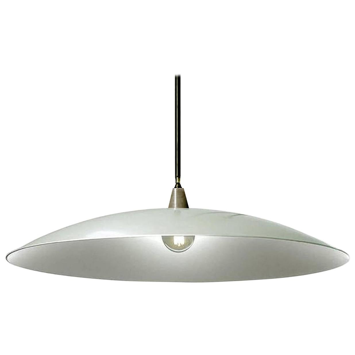 Dramatic Shallow Dish Architects Lamp For Sale
