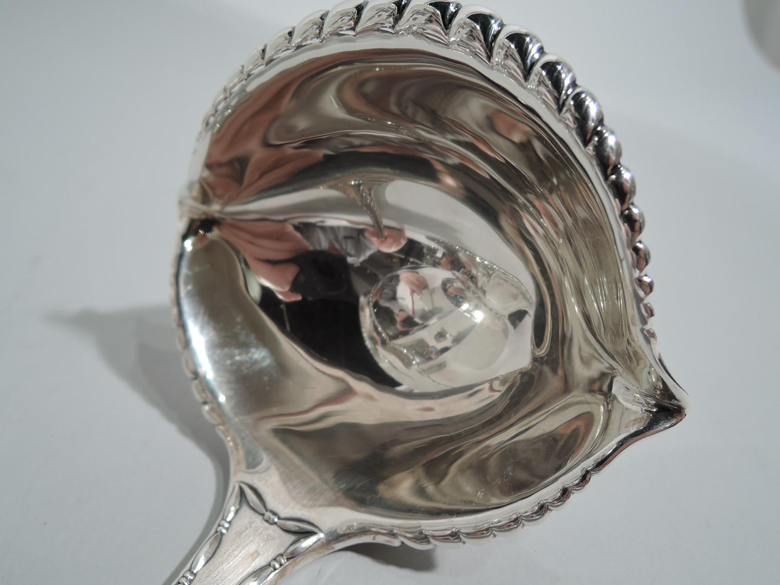 Dramatic Tiffany Marquise Sterling Silver Punch Bowl with Ladle 3