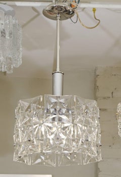 Dramatic Two-Tier Kinkeldey Chandelier with Square Crystals