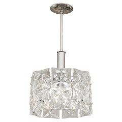 Dramatic Two-Tier Kinkeldey Chandelier with Square Crystals