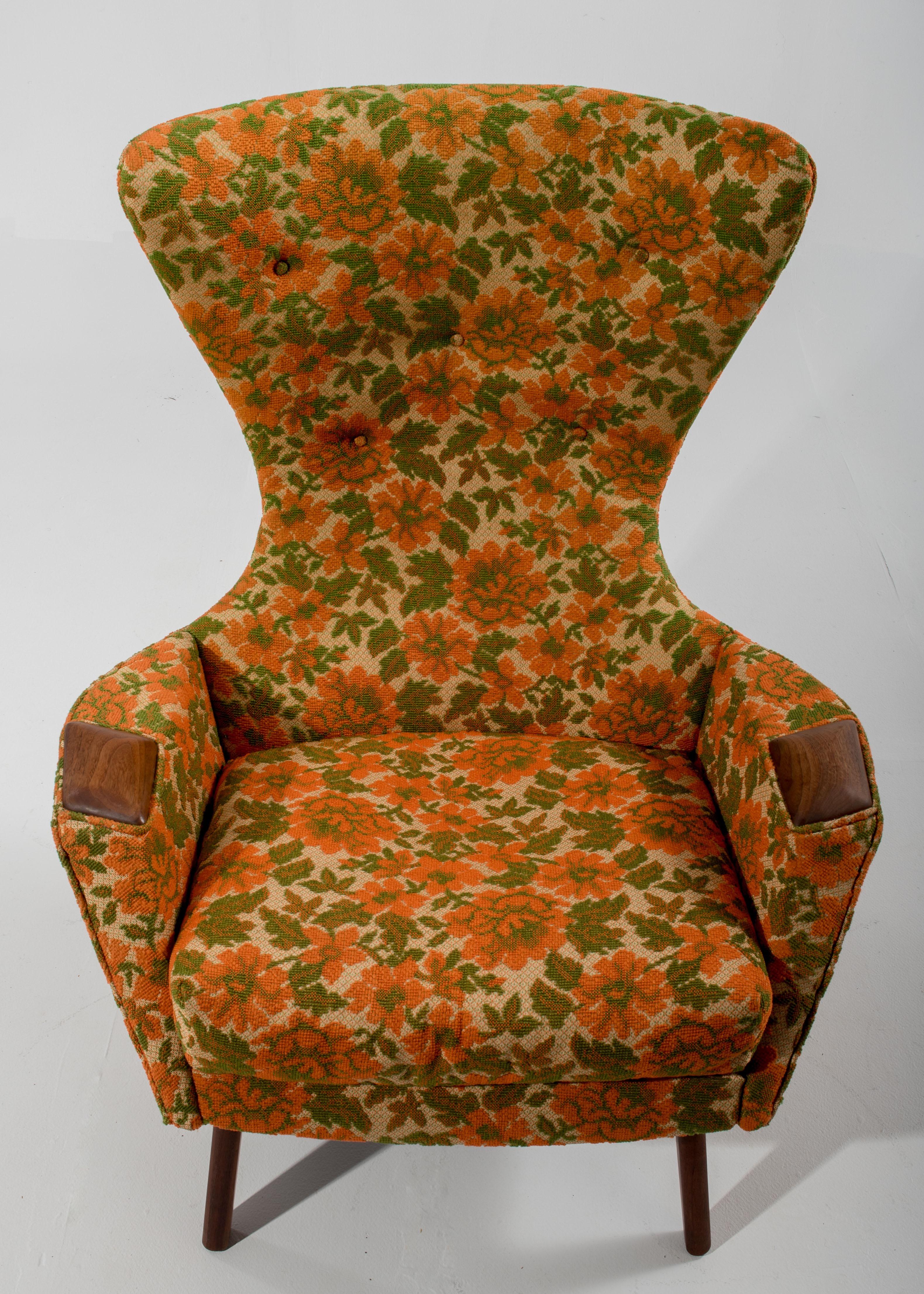 American Dramatic Vintage Adrian Pearsall Wingback Club Lounge Chair