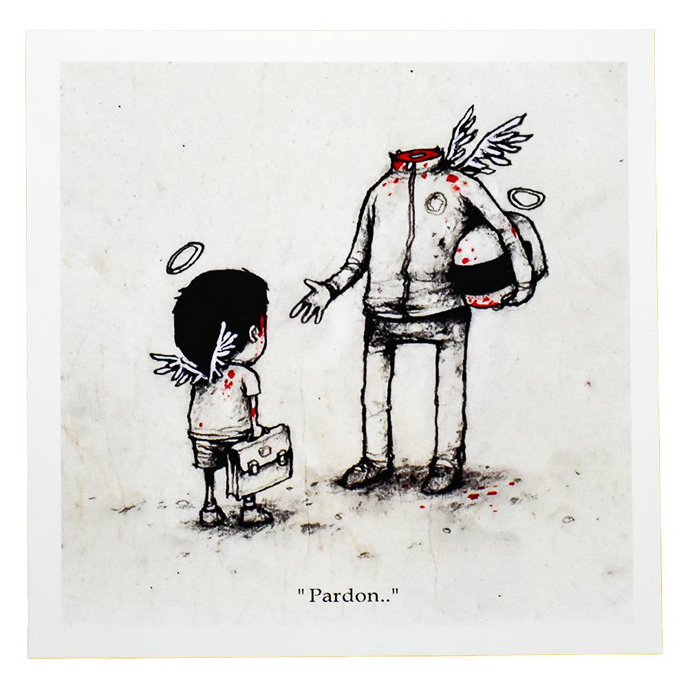 Rare print by the talented French Street Artist.
Exclusively available at the Dran surprise pop up event in Paris in December of 2016.
Limited number of prints were released. Some in varying size
Dran signature stamped on reverse with artist