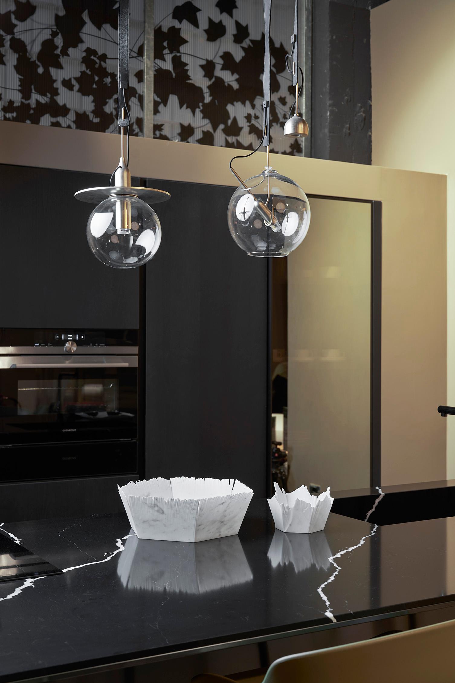 Drap A Hexagonal Decorative Bowl in White Carrara Marble by Bufalini Marmi im Angebot 11