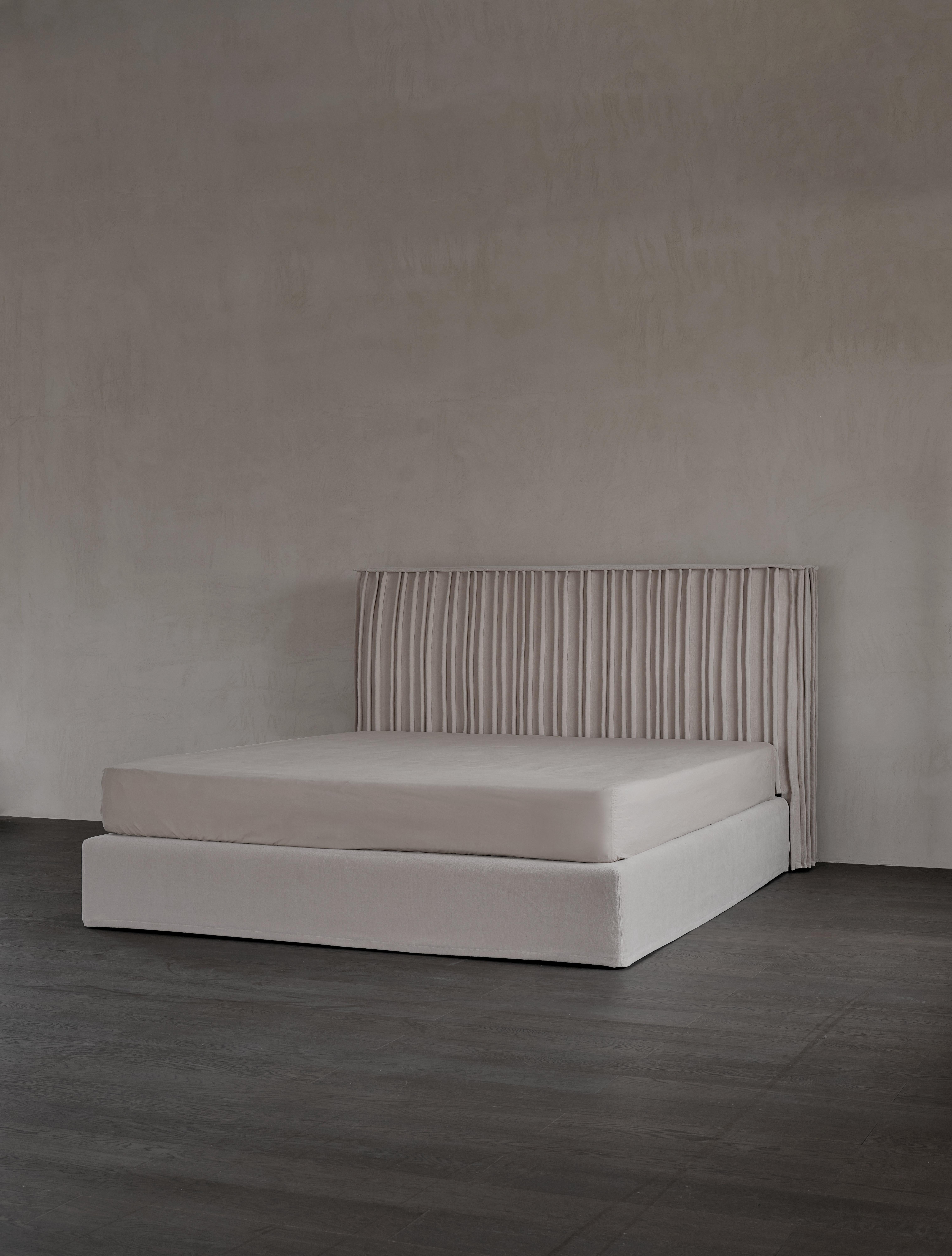 Drape Bed by DAaZ
Dimensions: D 195 x W 226 x H 120 cm.
Materials: Wood, fabric.


DAaZ Furniture honors the spirit of adventure. We embrace the escape of the ordinary and revel in the magic that’s found in the unexpected. Our artistic ability