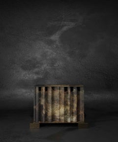 Drape Sideboard by Three One Four Studio, Carbon Fiber & Bronze