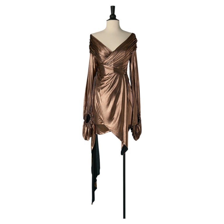 Draped and wrapped jersey mini dress ALEXANDRE VAUTHIER For Sale at 1stDibs