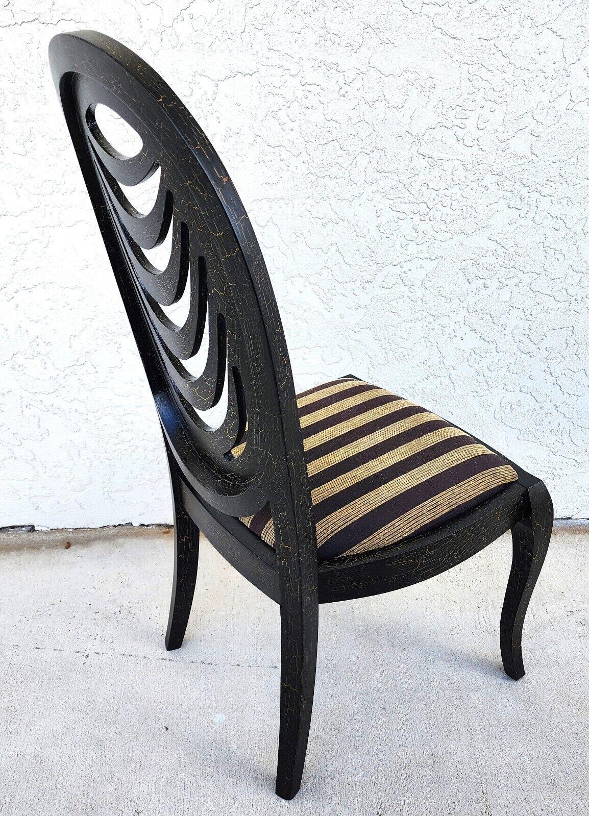 Draped Back Dining Chairs, Set of 6 For Sale 5