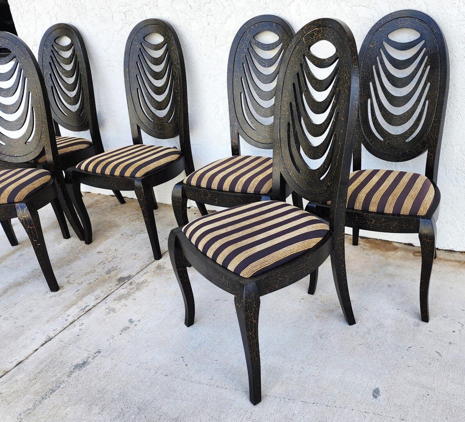 Draped Back Dining Chairs, Set of 6 For Sale 3