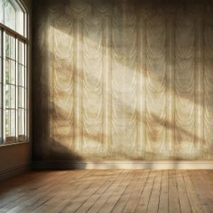 Draped Beige – Panoramic Wallpaper on Antique-Style Paper