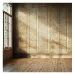 Draped Beige – Panoramic Wallpaper on Antique-Style Paper
