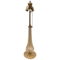 Draped Murano Barovier Italian Glass Table Lamp Draped Murano Barovier Italian Glass Table Lamp