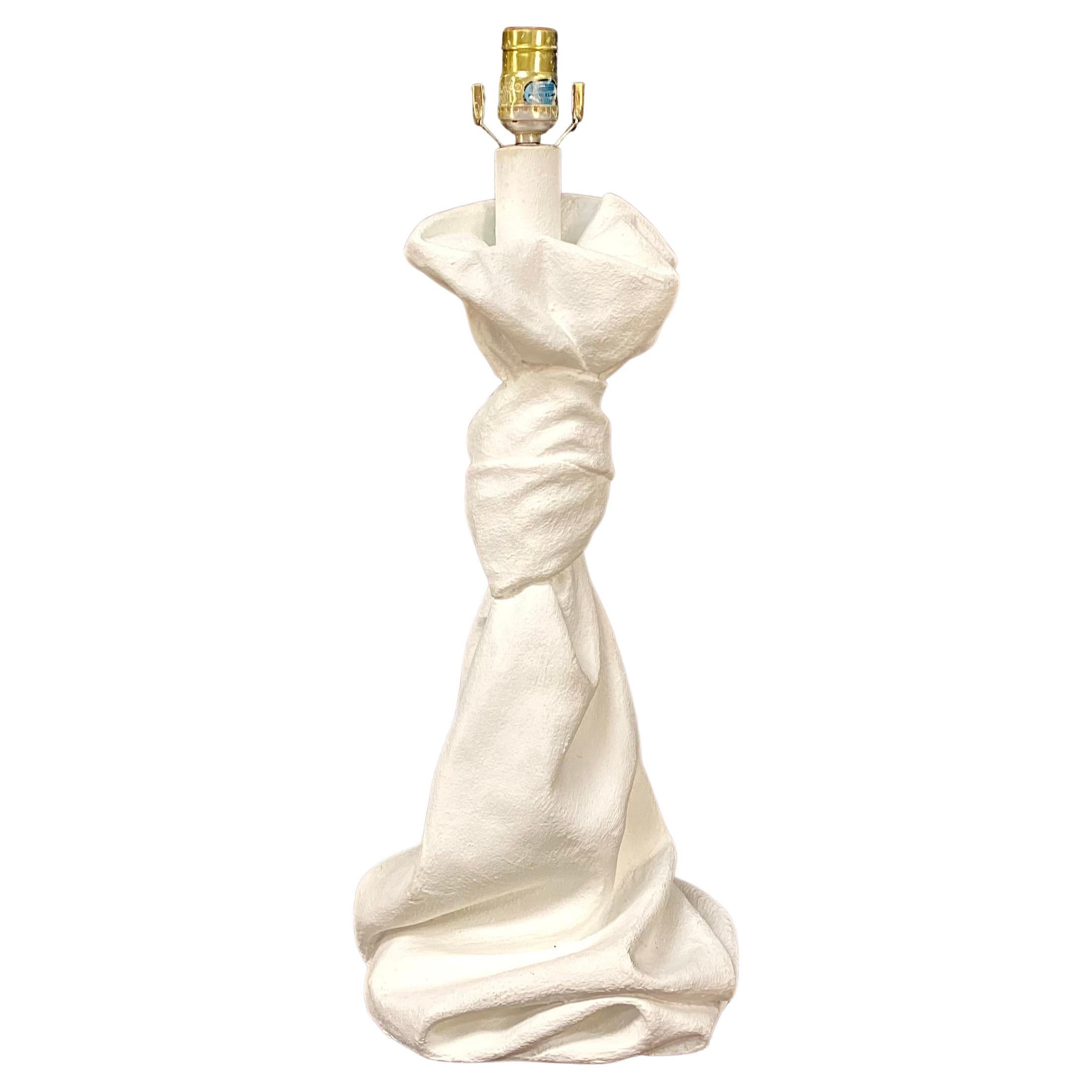 Draped Plaster Lamp, Style of John Dickinson