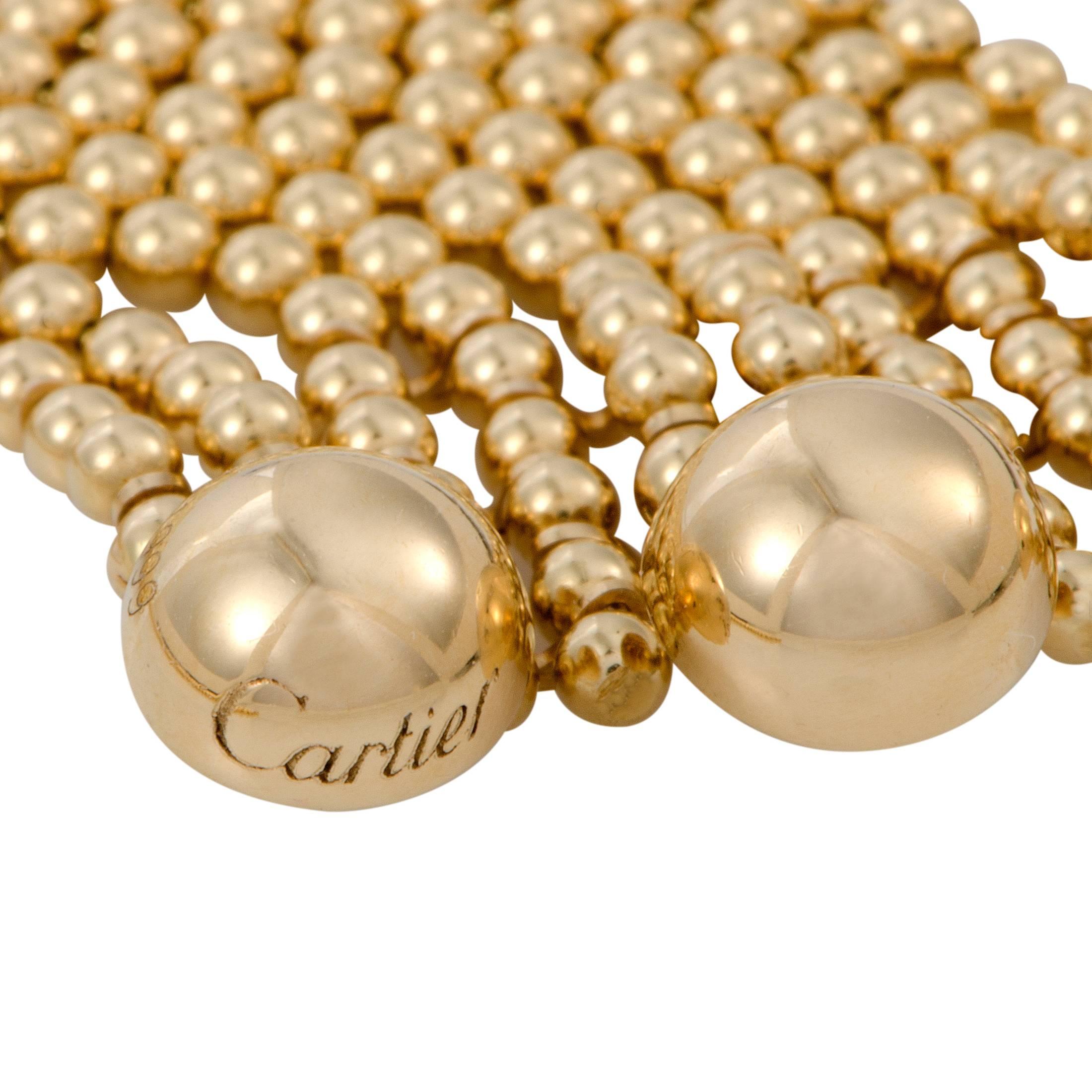 Women's Draperie de Decolette 18K Yellow and White Gold Diamond Multi-Strand Necklace