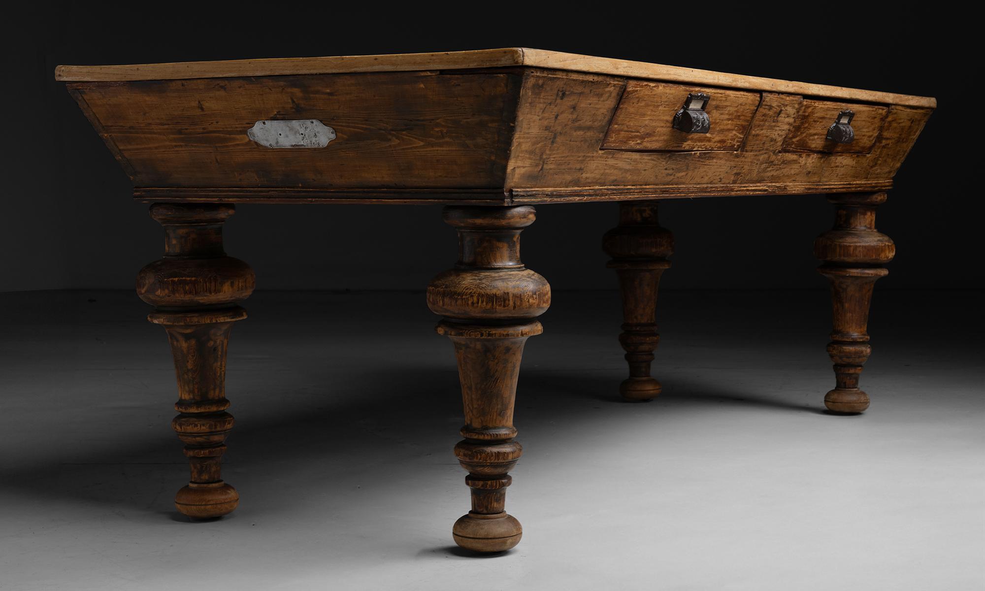 19th Century Draper’s Table, France circa 1860 For Sale