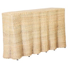 Drapery Flat Back Woven Console