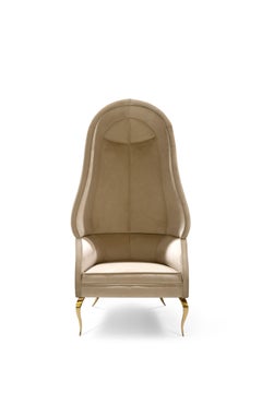 Drapesse Stuhl mit Stoffrücken