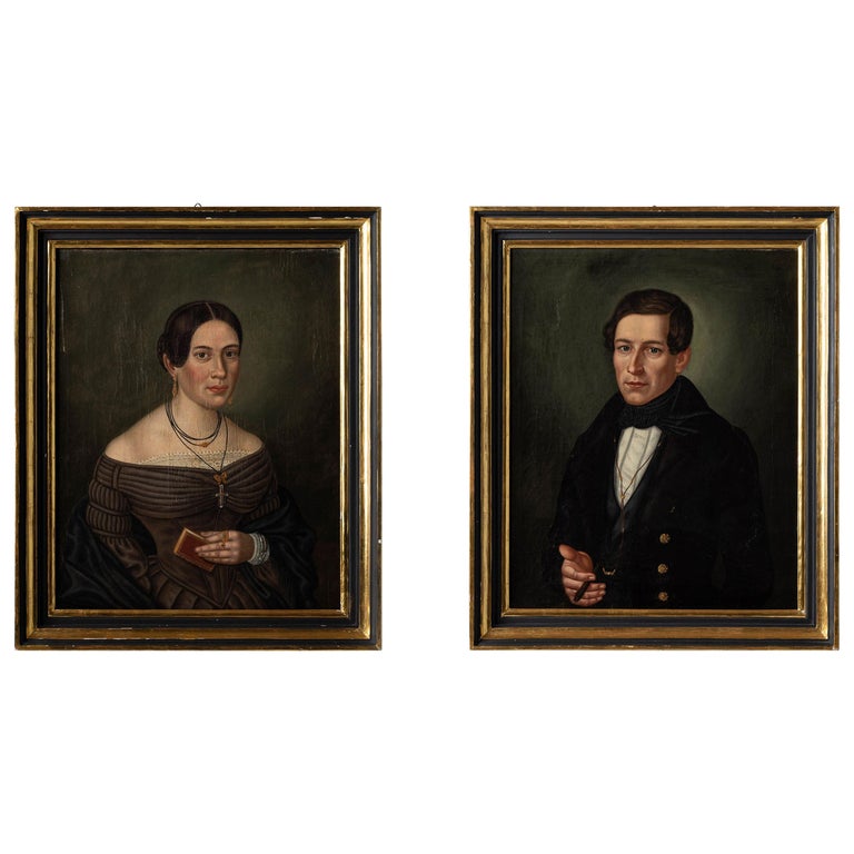 Drasdo Family Oil Paintings, Germany, circa 1840 at 1stDibs