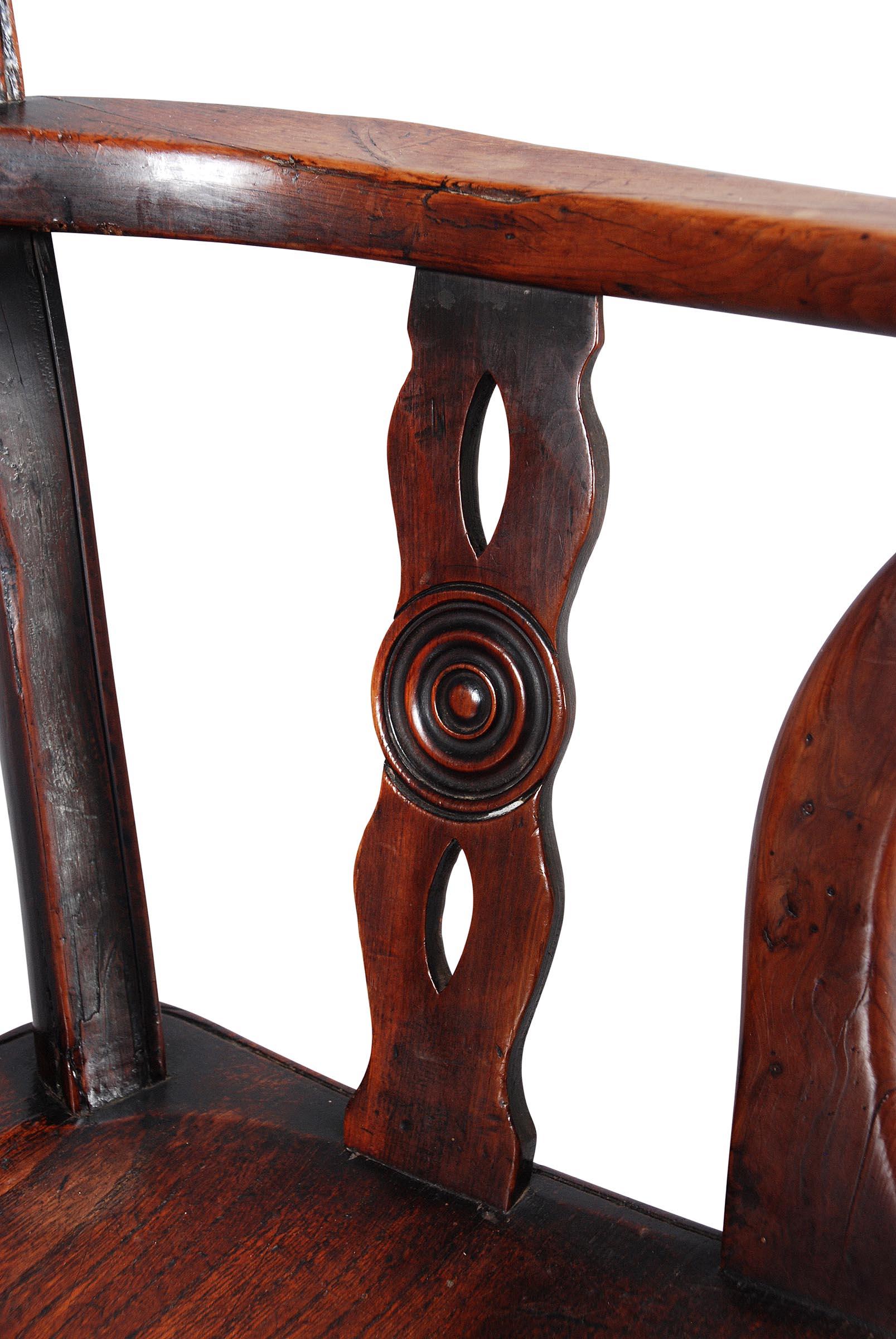 Country Draught-Back Windsor Armchair For Sale